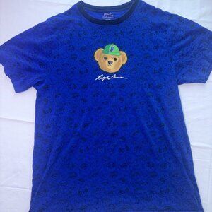 Boys Polo Ralph Lauren Teddy Bear Logo Print Tee-Shirt size XL
